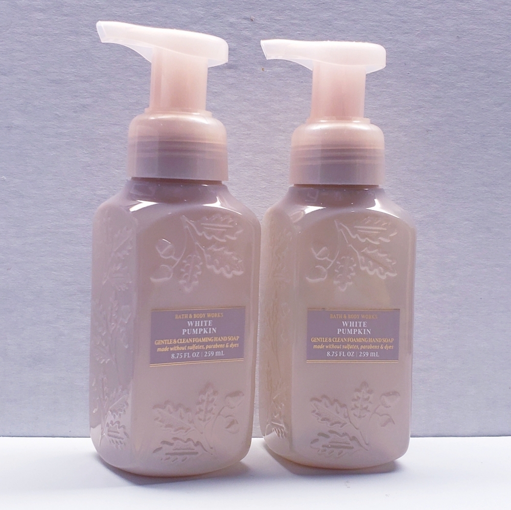 Bath & Body Works WHITE PUMPKIN Gentle & Clean Foaming Hand Soap (2 Pcs)